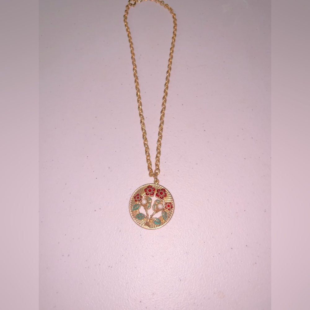 Vintage Simmons Floral Necklace